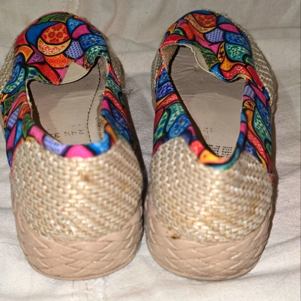 Women's Colorful Espadrilles, Zipolite wedge, womens shoes